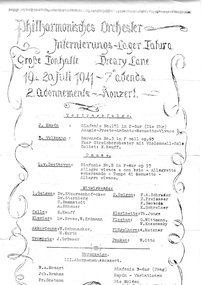 Theatre Program, Internierungslager Tatura 1, 24/12.1940