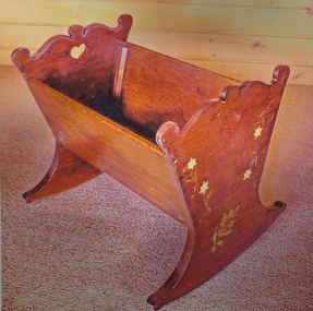 Functional object - Cradle, Wooden cradle, January 1940