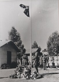 Photograph, Raising the Flag Anzac Day