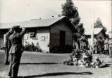 Photograph, Anzac Day 1946 Garrison HQ, 1946