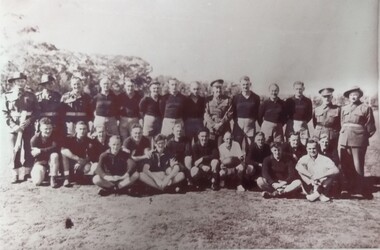 Photograph, Garrison football Team  1944, 1945