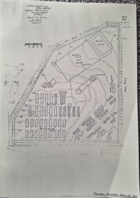 Photograph, Camp 3 Compound B Survey Map, 1942