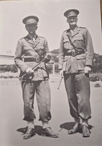 Photograph, Lieutenant Colonel Bush and Captain Bain