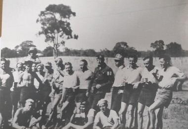 Photograph, Camp 13 internees enjoying coffee break