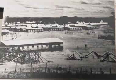 Photograph, Camp 13 under construction, 1941