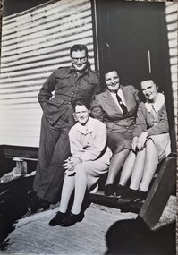 Photograph, Lt Horwood and Sisters Heaphy, Tootell and Castran, Original 1942, copy 1989