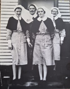 Photograph, Matron and Sisters Moore, Asche and Moors, copy 1989 original 1942