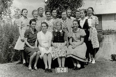Photograph, Camp 3 study group, 1942