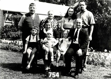 Photograph, Koop, Lederle and Kazenwadel Families March 1945, 1945