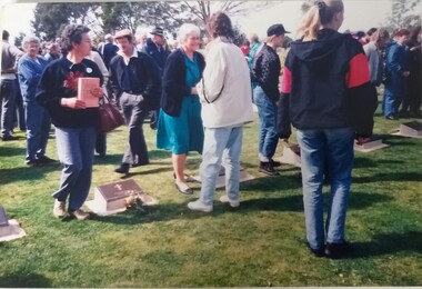 Photograph, Templers at German War Cemetery 1991, September 1991