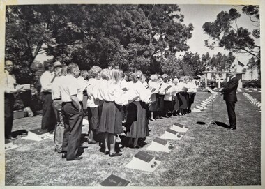 Photograph, German Choir at German War Cemetery, November 1993