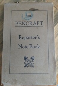 Book - Note book, Reporter's Note Book, 1940's