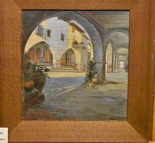 Artwork, other - Painting - Watercolour, Cairo Courtyard