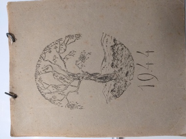 13 pages each with a different woodcut scene for each month of the year and front cover.