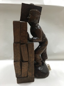 Sculpture - Wood Carving, Kurt Lewinski, The Stacker, 1940's