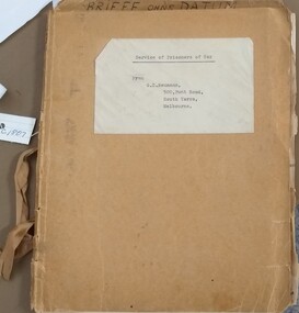 Book, Service of Prisoners of War