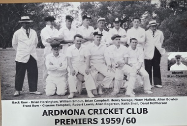 Photograph, Stan Cornish compiler, Ardmona Cricket Club History - The Premiership Years, 2011