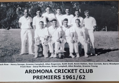 Photograph, Stan Cornish compiler, Ardmona Cricket Club History - The Premiership Years, 2011