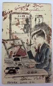 Photograph - Photocopy of Painting, Bank Director, 3 August 1943