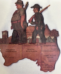 cut out plywood figures, Guarding Australia