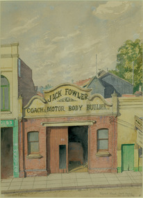 Painting - Painting - Watercolour, Toorak Road, South Yarra, Sept 12-14, 1943