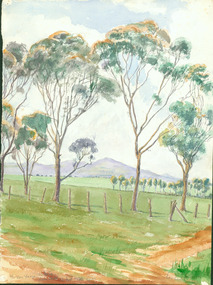Painting - Painting - Watercolour, The You Yangs,  Victoria from N.W
