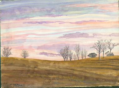 Painting - Painting - Watercolour, Mitte December, Tatura, Victoria, December 1940