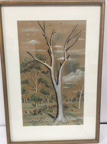 Painting - Painting - Watercolour, Kurt Winkler, Return of the Woodcutters, 1943