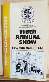 Catalogue, 116th Annual Show Saturday 19 March 1994, 1994