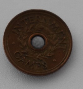 Currency - Coin, Internment Camp Penny, 1940's