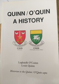 Book - Book - family history, Quinn/O'Quin A History, 2010