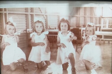 Photograph - Framed Photograph, Kindergarten Concert Rushworth Migrant Camp 1950