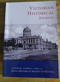 Book, Victorian Historical Journal Volume 88 Number 1 June 2017