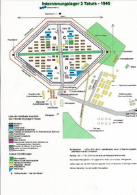 Drawing, Internment Camp 3 Tatura as in 1945, January 1992