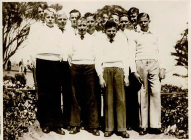 Photograph, Camp 3 Boys Confirmation 1941
