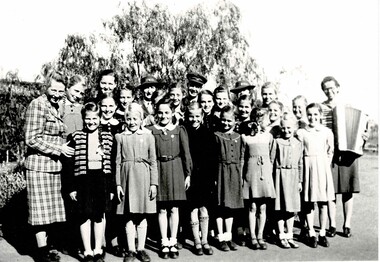 Photograph, Warden Florence Jack and group