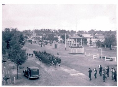 Photograph, Australian Army Garrison with Brass Band