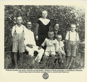 Photograph, Wilhelm Kuebler and family