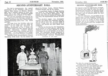 Newspaper, Second Anniversary Ball