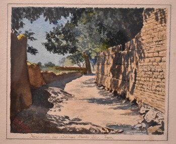 Painting - Painting - Water Colour, Franz Korbler, Kuhbanan SAS Cobinan Marko Polos Trans, 1945 - 1947