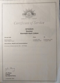 Document - Documents, Kenneth K Liston
