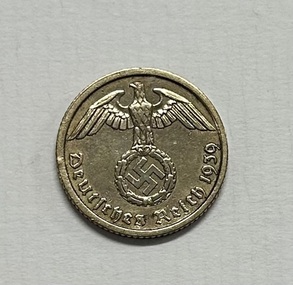 Currency - Coin, 1939 10 Reichmarkspfennig