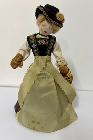 Decorative object - Girl Bavarian Doll, Friedel Dehnel, 1040-1945