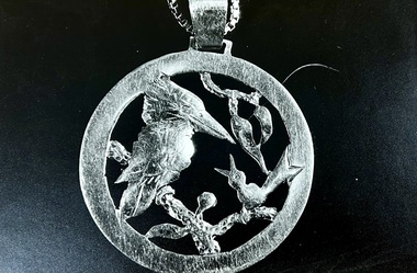 Photograph - Silver Pendant, Kookaburra