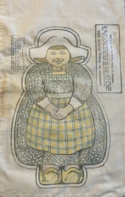 Domestic object - Rolled Oats Calico Bag, Three Bears Porridge, c. 1936