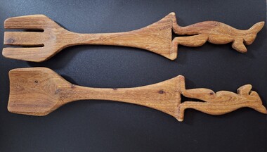 Domestic object - Salad servers, Kangaroo Salad Servers