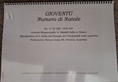 Booklet, Gioventu Numero di Natale