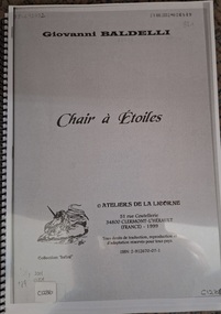 Booklet, Chair a Etoiles