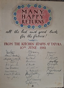 Certificate - card, Many Happy Returns