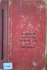 Book, Manual of Protection Against Gas and Air Raids